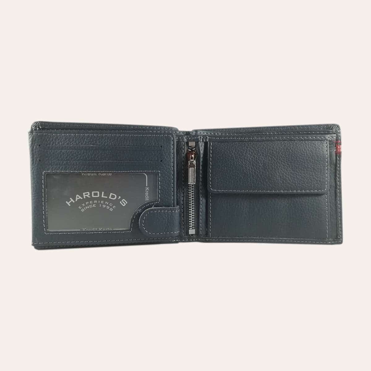 Pánská kožená peněženka Harold’s modrá