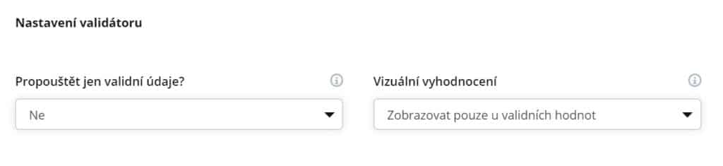 Nastavení validátoru foxentry